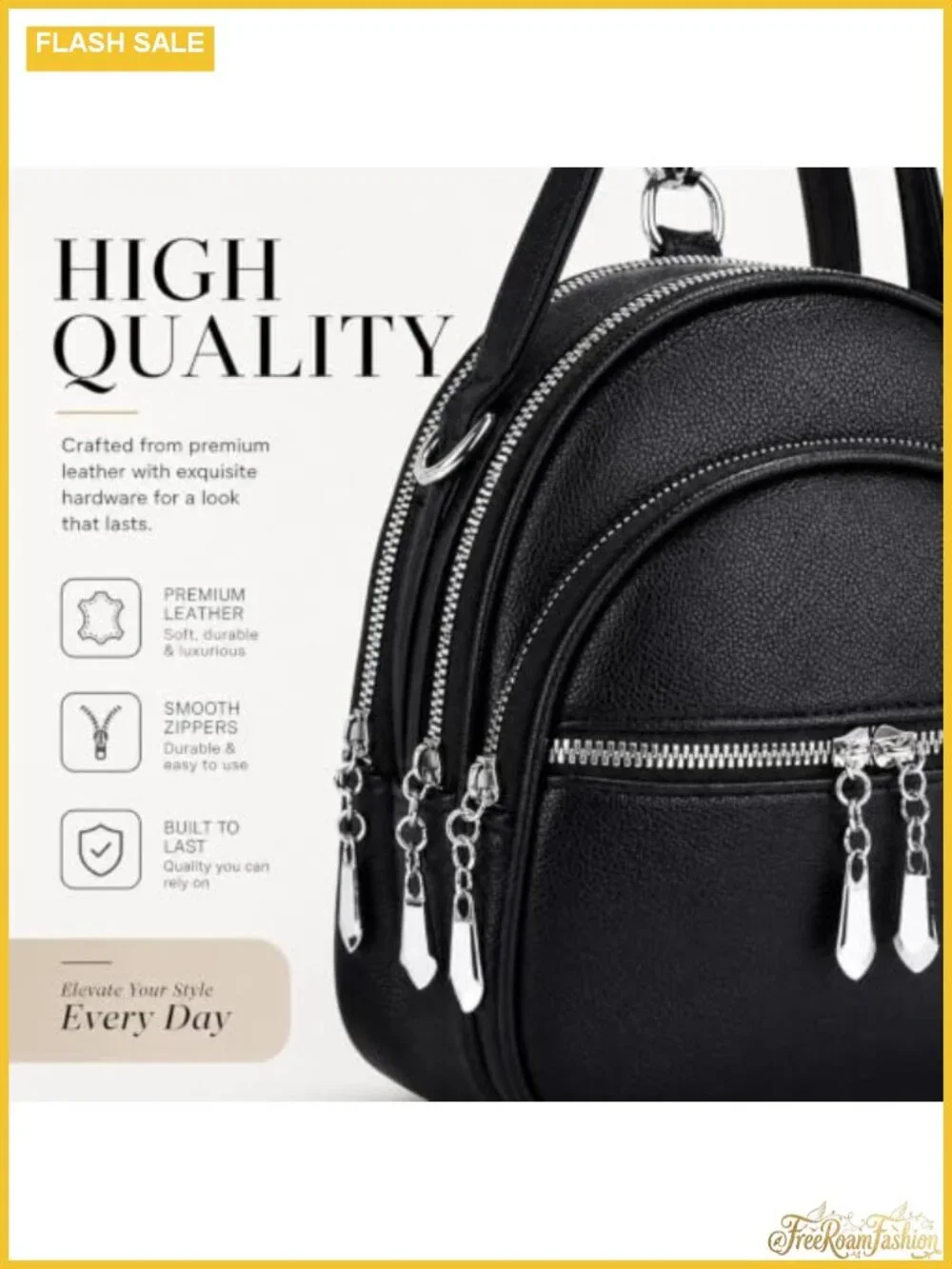 Convertible Backpack Purse for Women PU Leather Handbag Crossbody
